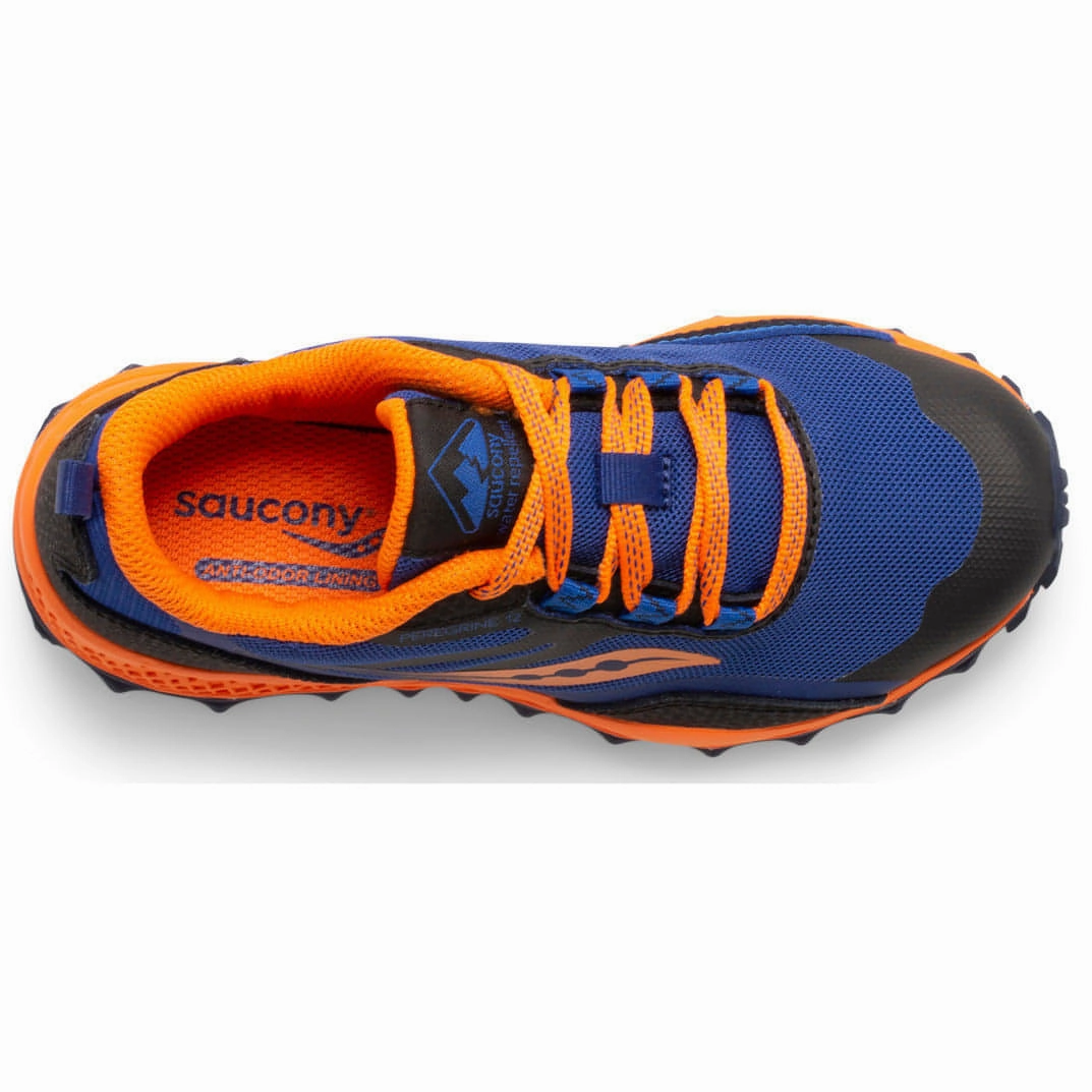 Saucony Peregrine 12 Shield Junior Trail Running Shoes - Navy Cross Country Trail Shoes