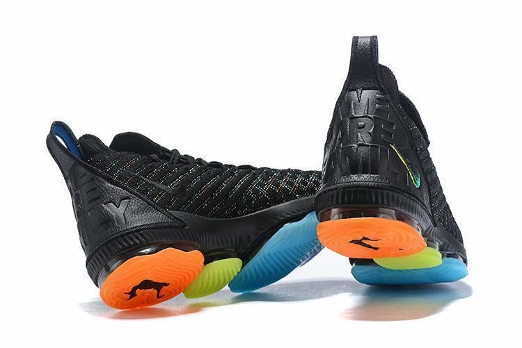 Nike Clemson Shoes Nike Lebron XV 16 EP Black Blue Men Shoes Sale Size US7,8,8.5,9,10,11,12