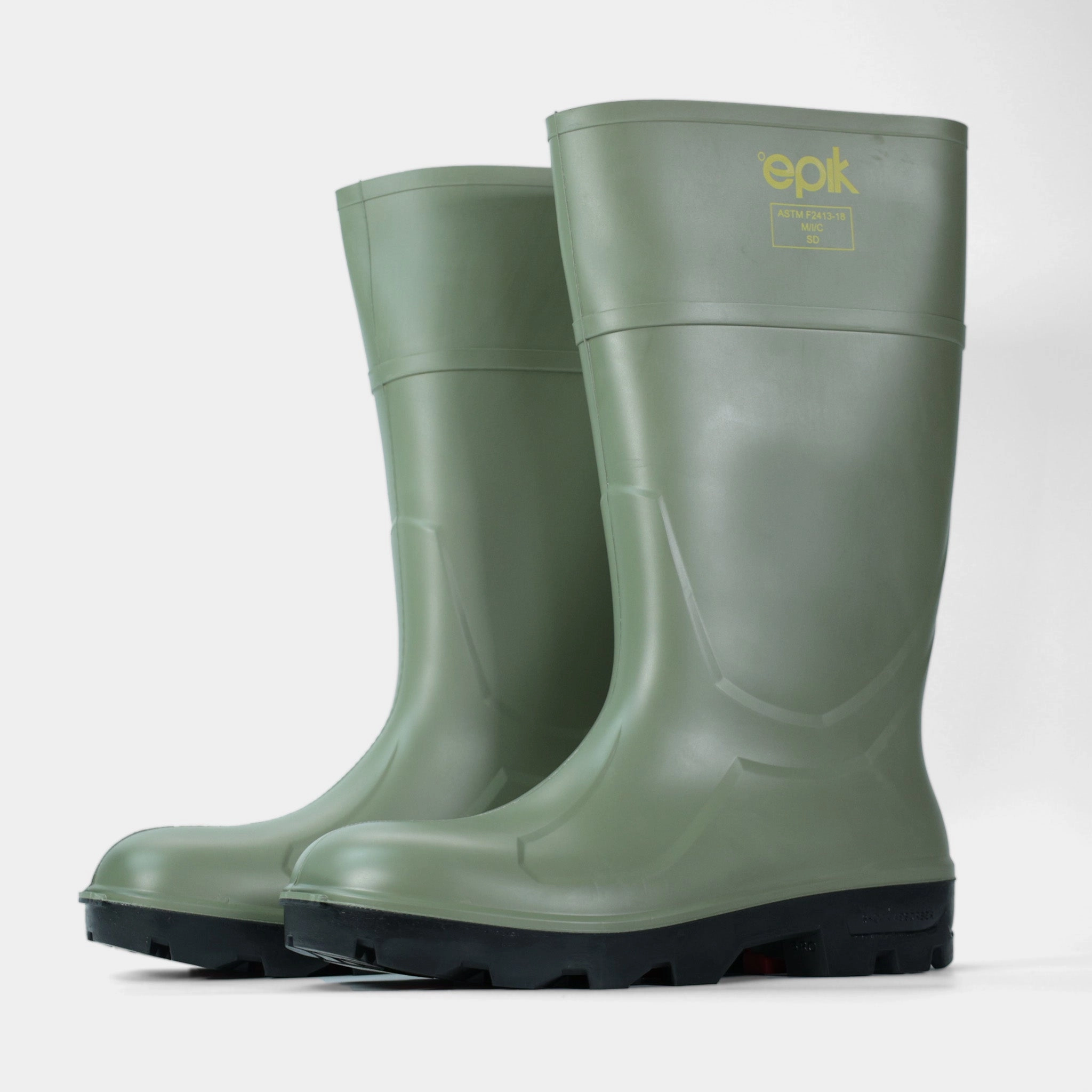 Tread Safety Boot Rain Boots With Zipper