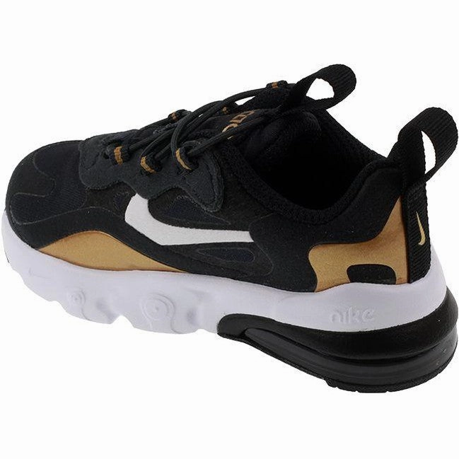 Nike Shoes Infants Air Max 270 React Anthracite White Black Metallic Gold Nike Warranty On Shoes