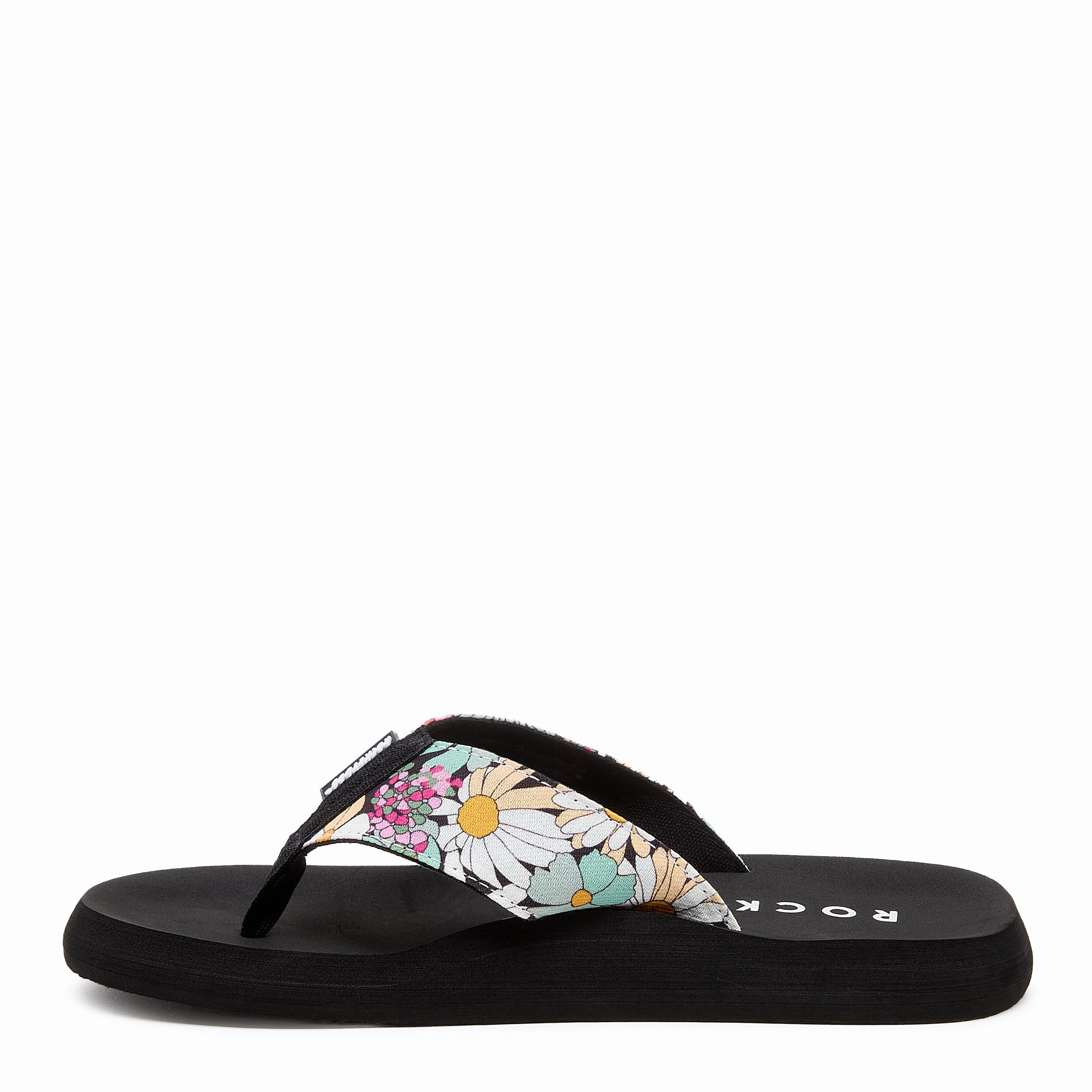 Flip Flops Sparkly Adios Black Floral Flip-Flops