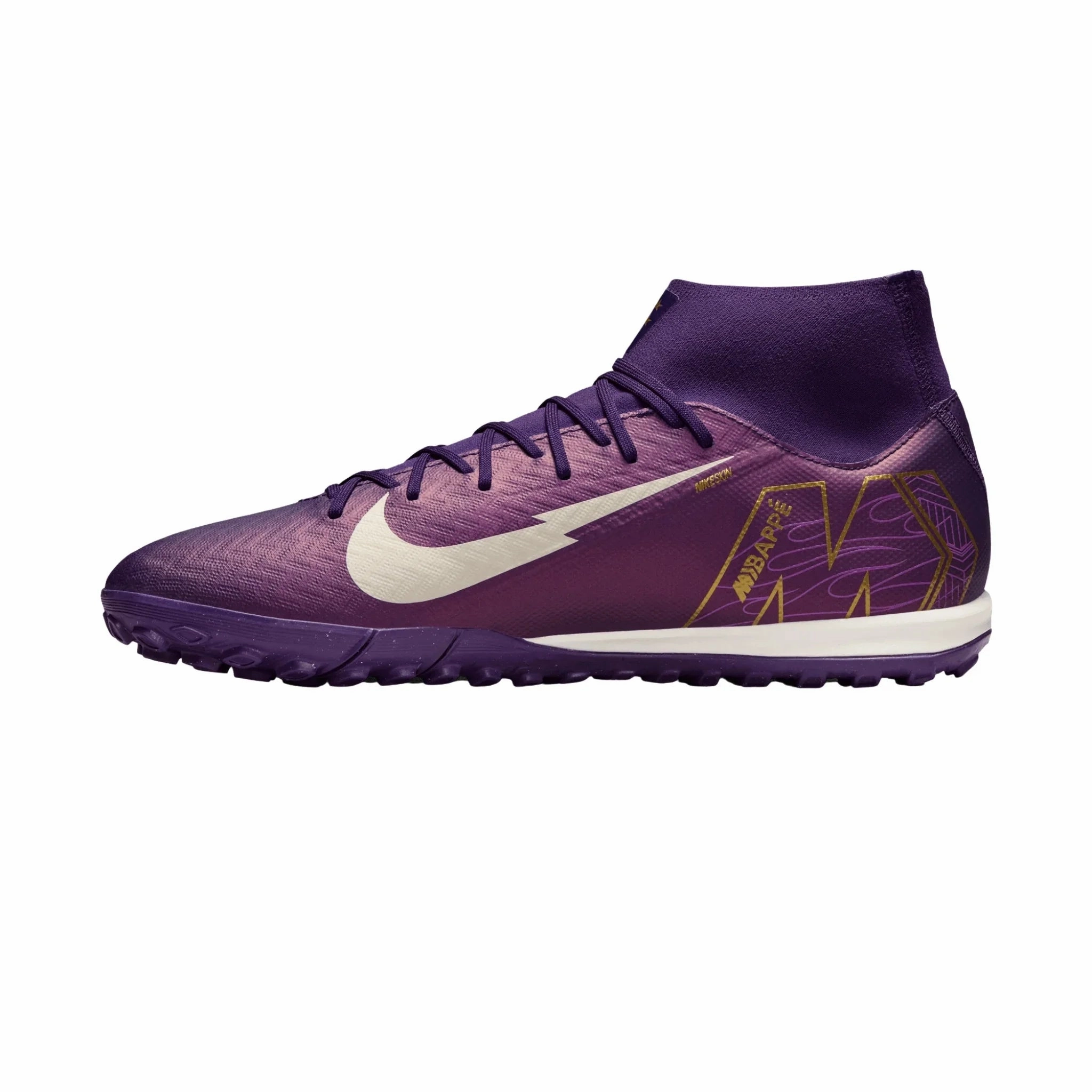 Nike Shoes Swoosh Mercurial Superfly 10 Academy Kylian Mbapp Turf Soccer Shoes