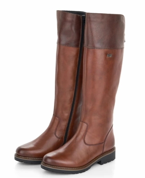 Meyer Calf Knee High Boots Melany Brown Leather Womens Knee High Boots