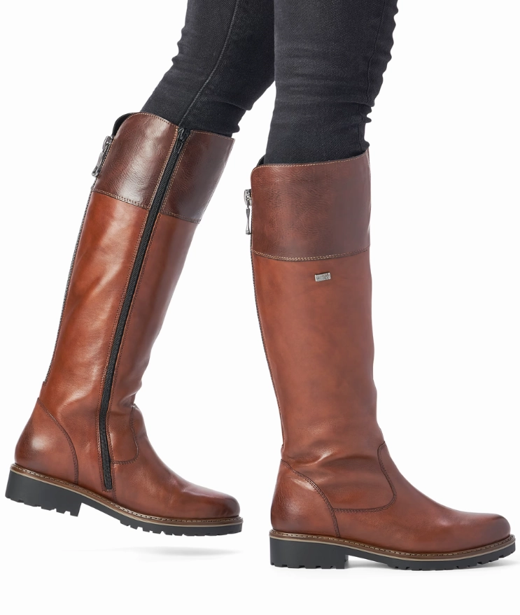 The Kiki Knee-high Boots Melany Brown Leather Womens Knee High Boots