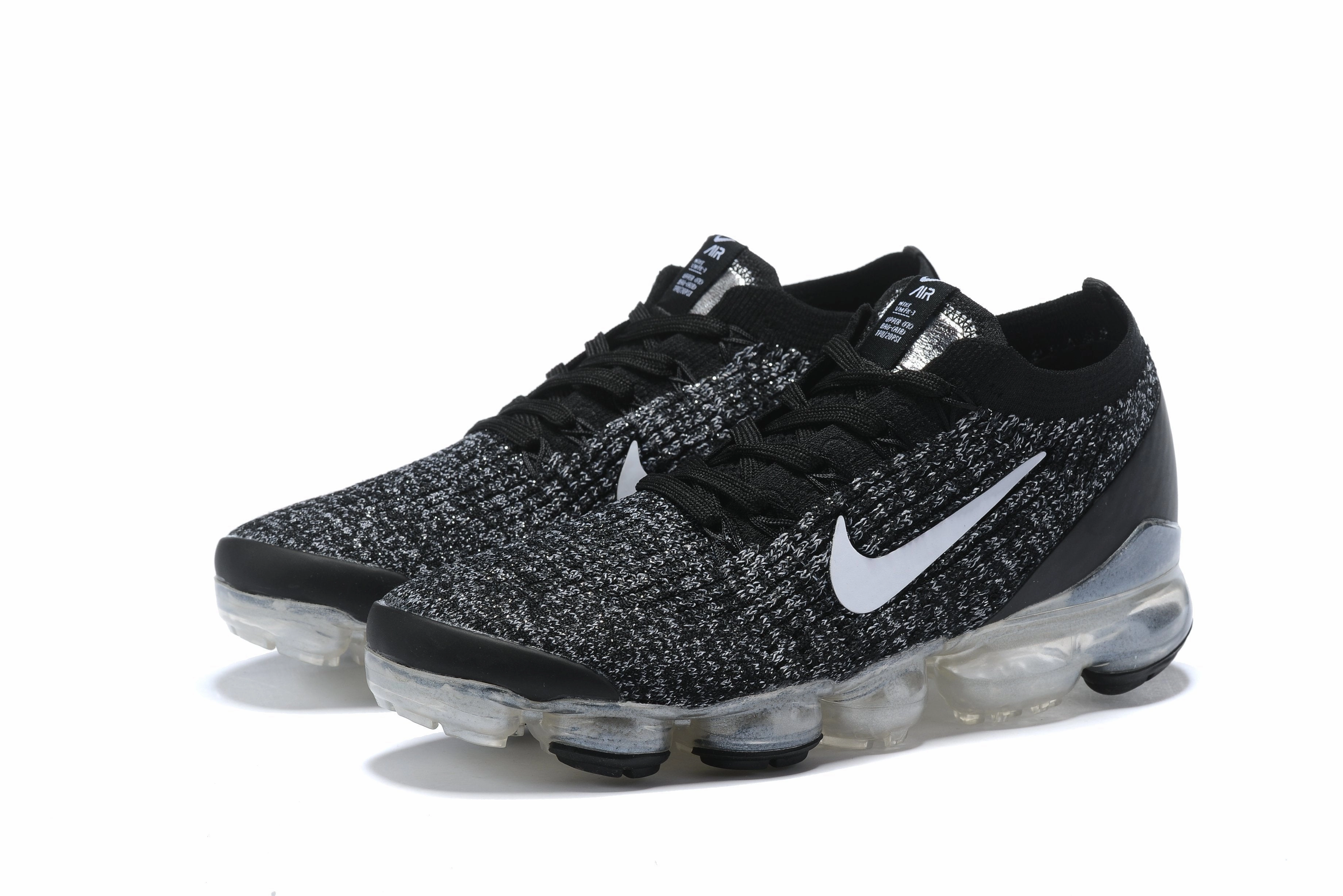 Nike Air Vapormax Flyknit 3 &quot;Oreo&quot; Grey Black Shoes Sneakers Men Sale Size US 7, 8, 8.5, 9, 10, 11 Nike Kobe Ad Shoes