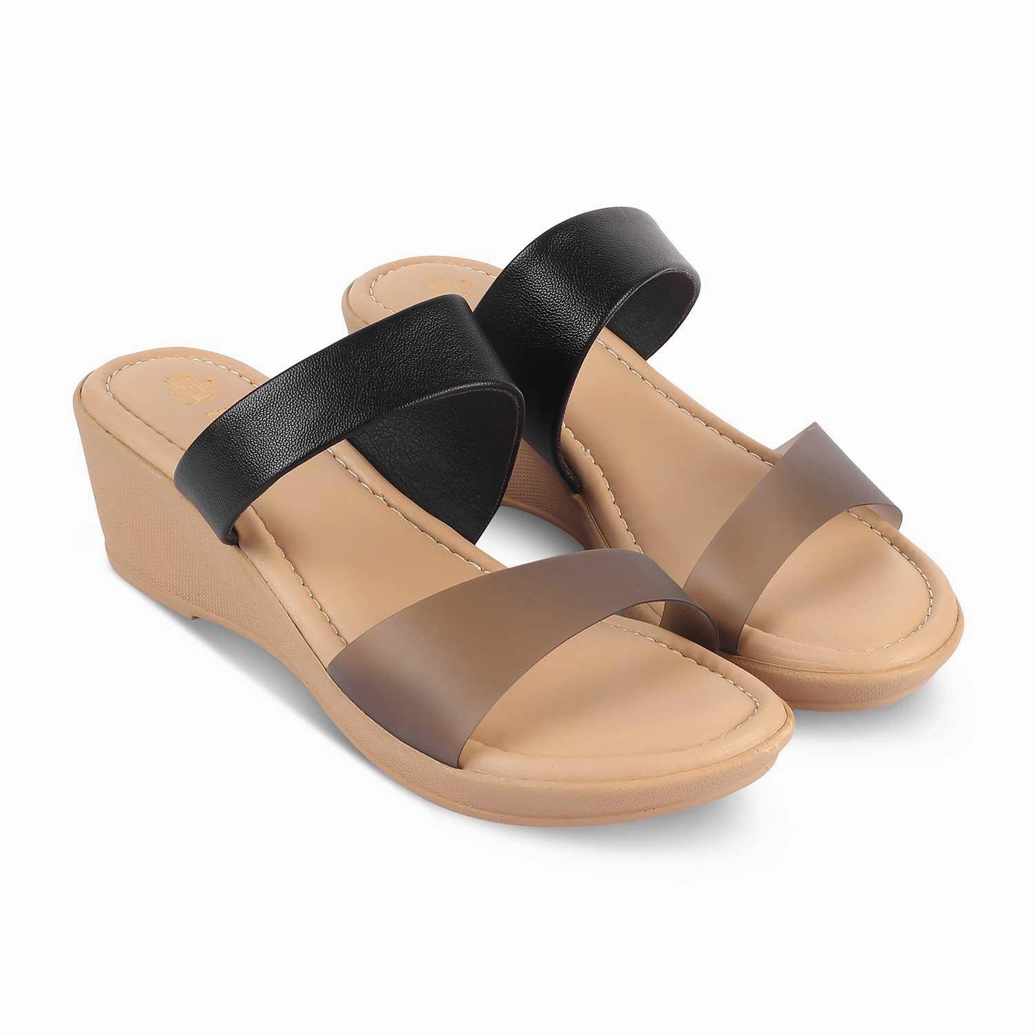 The Sios Black Women's Casual Wedge Sandals Tresmode Sandals Anniversary Night