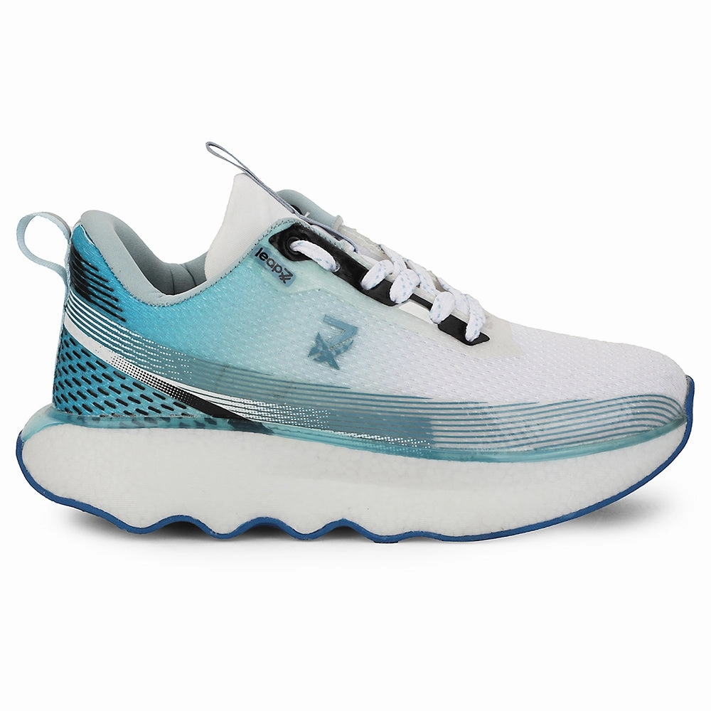 Cross Training Shoes For Everyday Use Leap7x Blue Sports Lacing Running Shoes For Men GHD-103 By Liberty