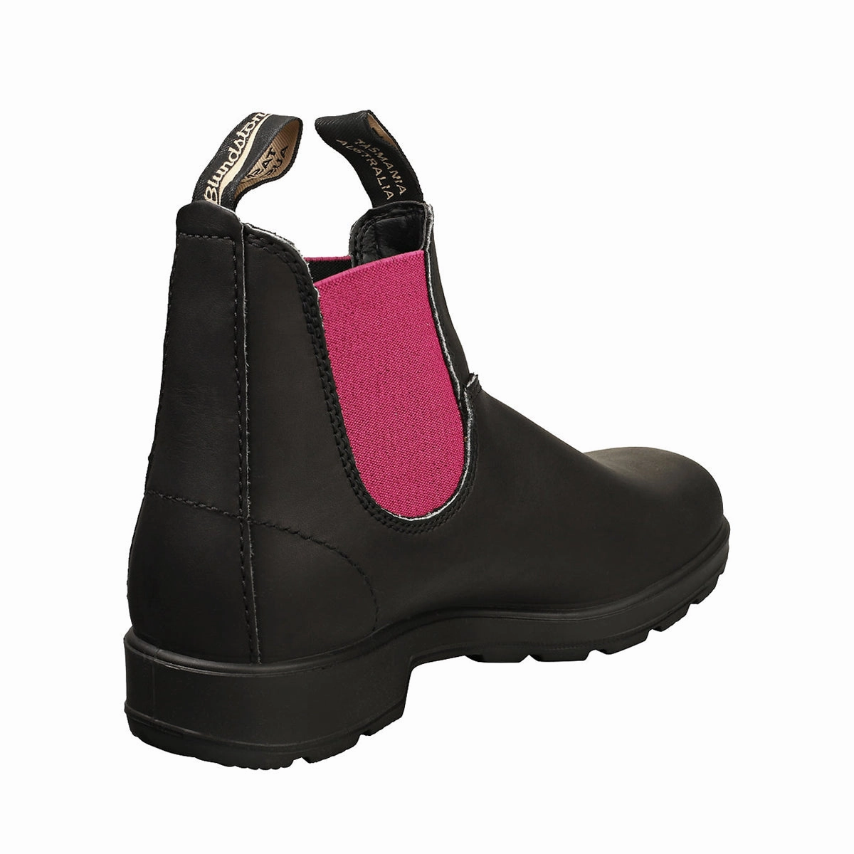 Blundstone 2208 Leather Unisex Ankle Black Fuchsia Boots Winter Hiking Boots Wide Width