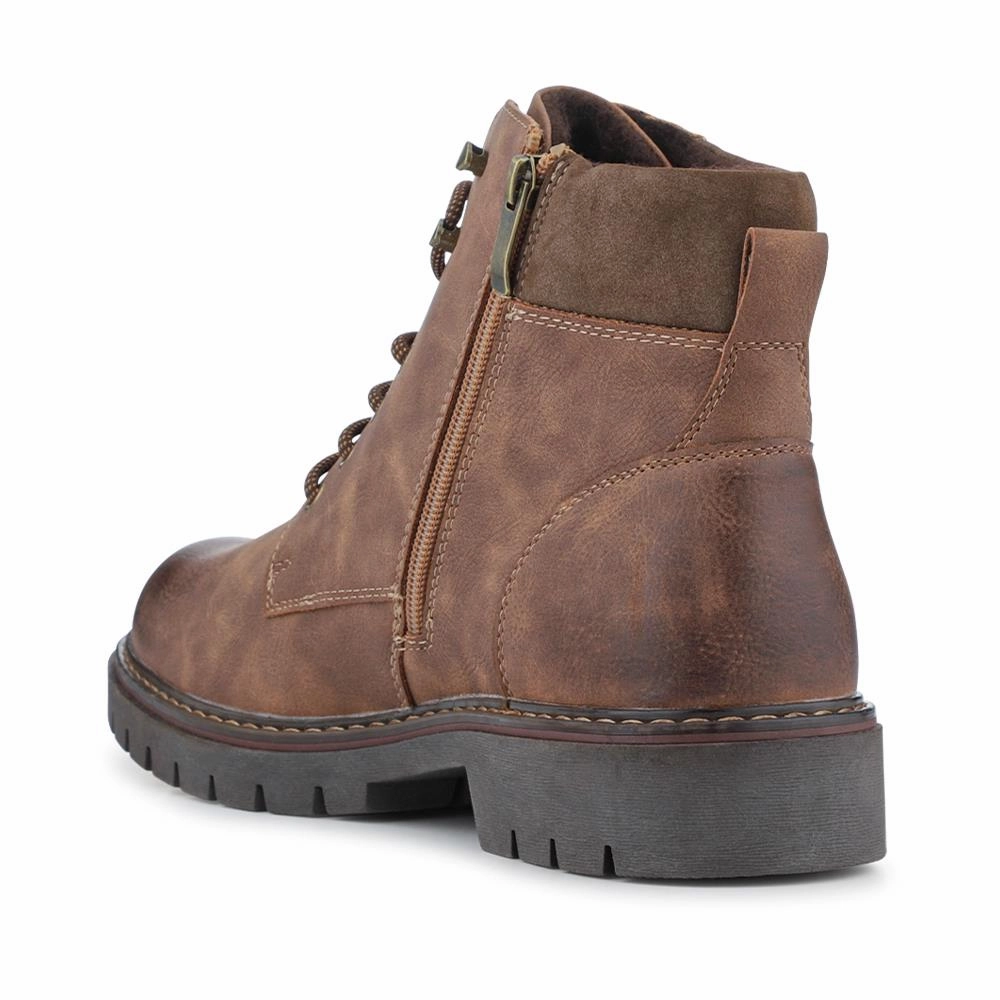 Lace-Up Ankle Boots - GANG42003 / 327 881 - Cognac Danner Hiking Boots Mountain Light