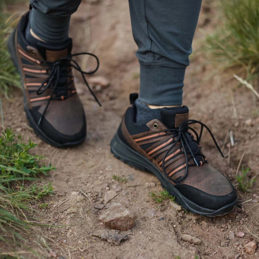 Best Trail Shoes For Long Distance Trail Shoe  Jesse Brown Leather & Black Mesh