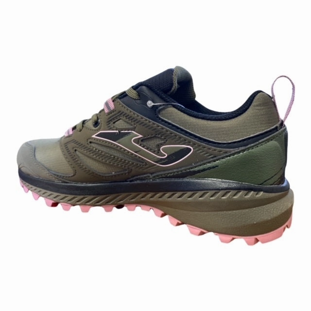 Joma scarpa da trail da donna Vora in Aislatex TKVOLW2123 cachi-rosa Olympus Trail Running Shoe