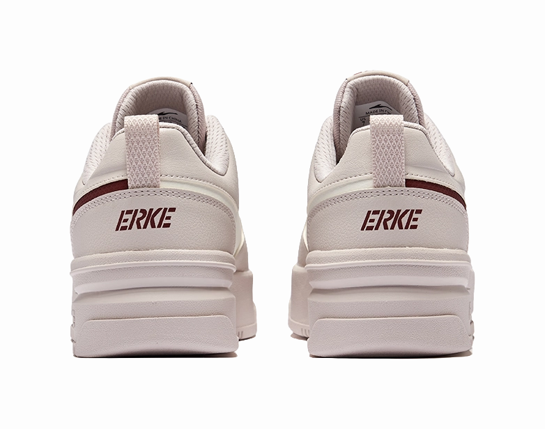 Gotcha Hiking Shoes Erke Uninhibited Anti-Slip Wear-Resistant Low-Top Skateboard Shoes Women's Pink Brush Gray Microcrystalline White