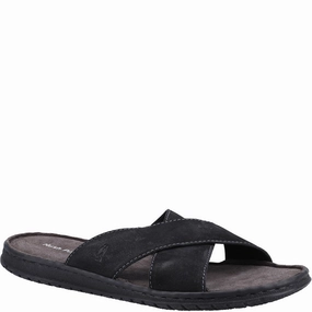 Slide Sandals On Sale Black Nile Crossover Sandals