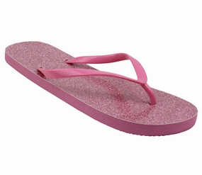 Flip Flops Single Layer Vs Double Layer FIJI Womens Lightweight Pink Glitter Flip Flops