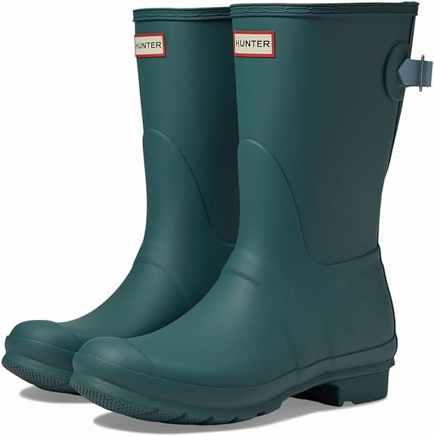 Boots For Snow And Rain Hunter Original Short Back Adjustable Rain Boots