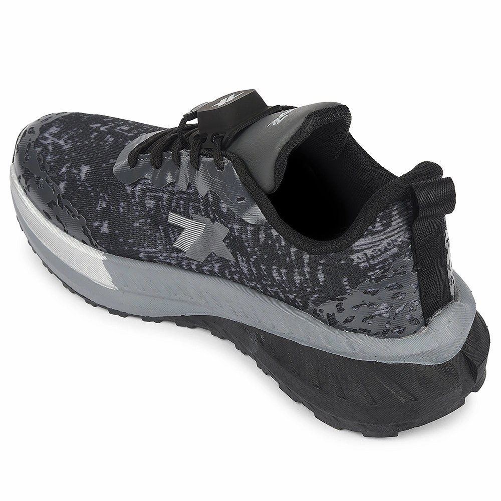 Leap7x Dark Grey Sports Lacing Running Shoes For Men XLM-07MS By Liberty Weight Training Shoes Adidas