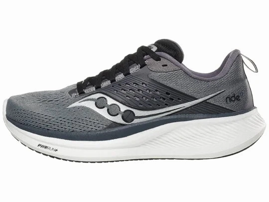 Saucony | Ride 17 | Men's | Cinder/Black Running Shoe For Flat Feet