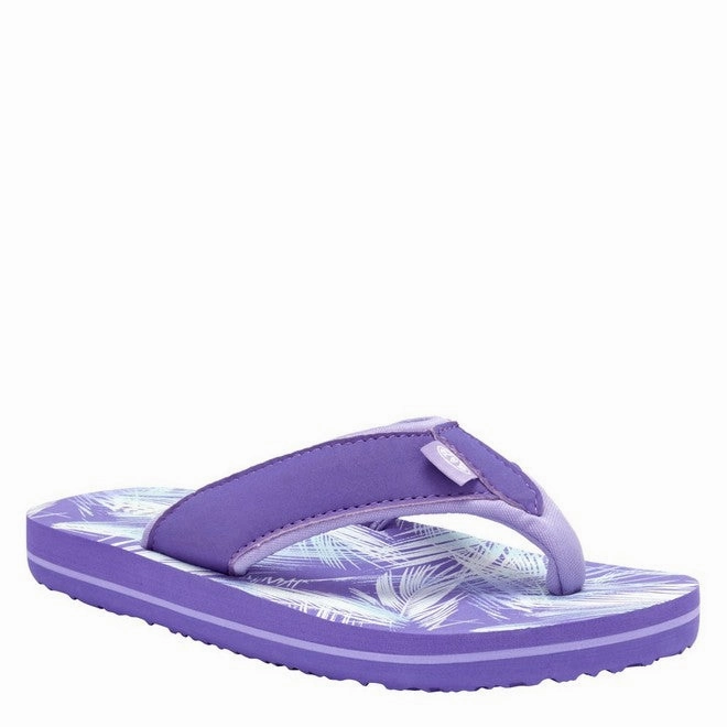Animal Girls' Swish All Over Print Flip Flops Flip Flops Blue Lagoon