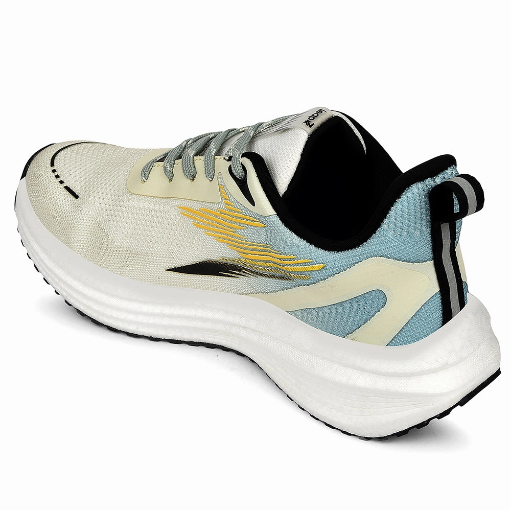 Leap7x Mustard Sports Lacing Running Shoes For Men WASHINGTON By Liberty Wide Cross Training Shoes