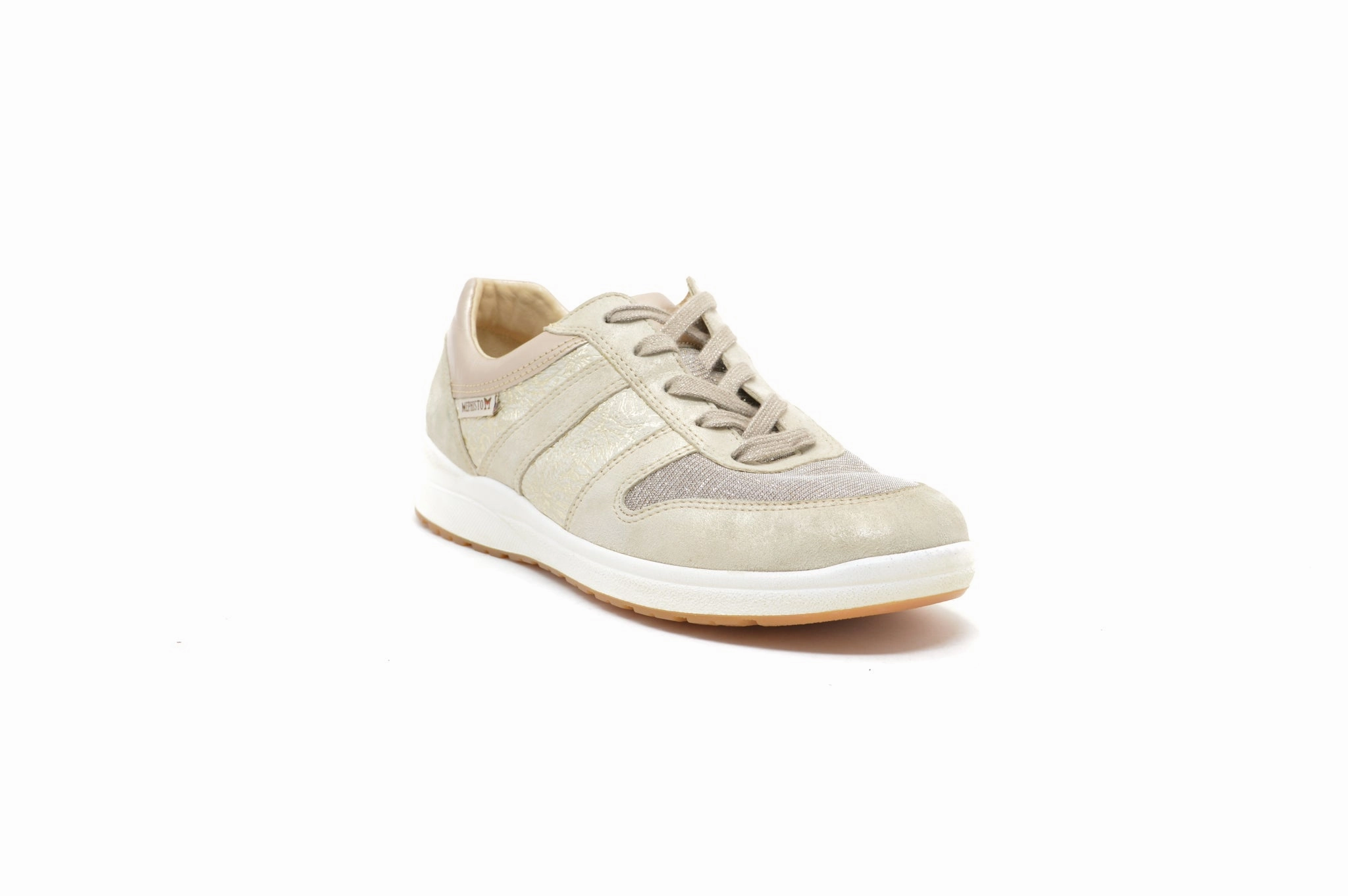 MEPHISTO Rebeca Pewter Covered Toe Sandals