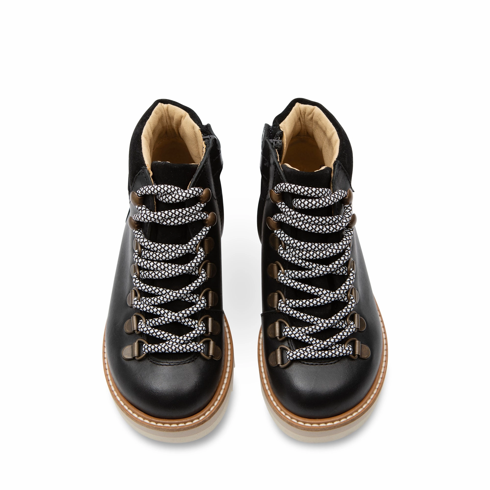 Eddie Ankle-High Hiking Kids Boot Black Leather Norwood Mid Waterproof Hiking Boots