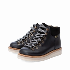 Kaha Frost Gtx Hiking Boots Eddie Ankle-High Hiking Kids Boot Black Leather