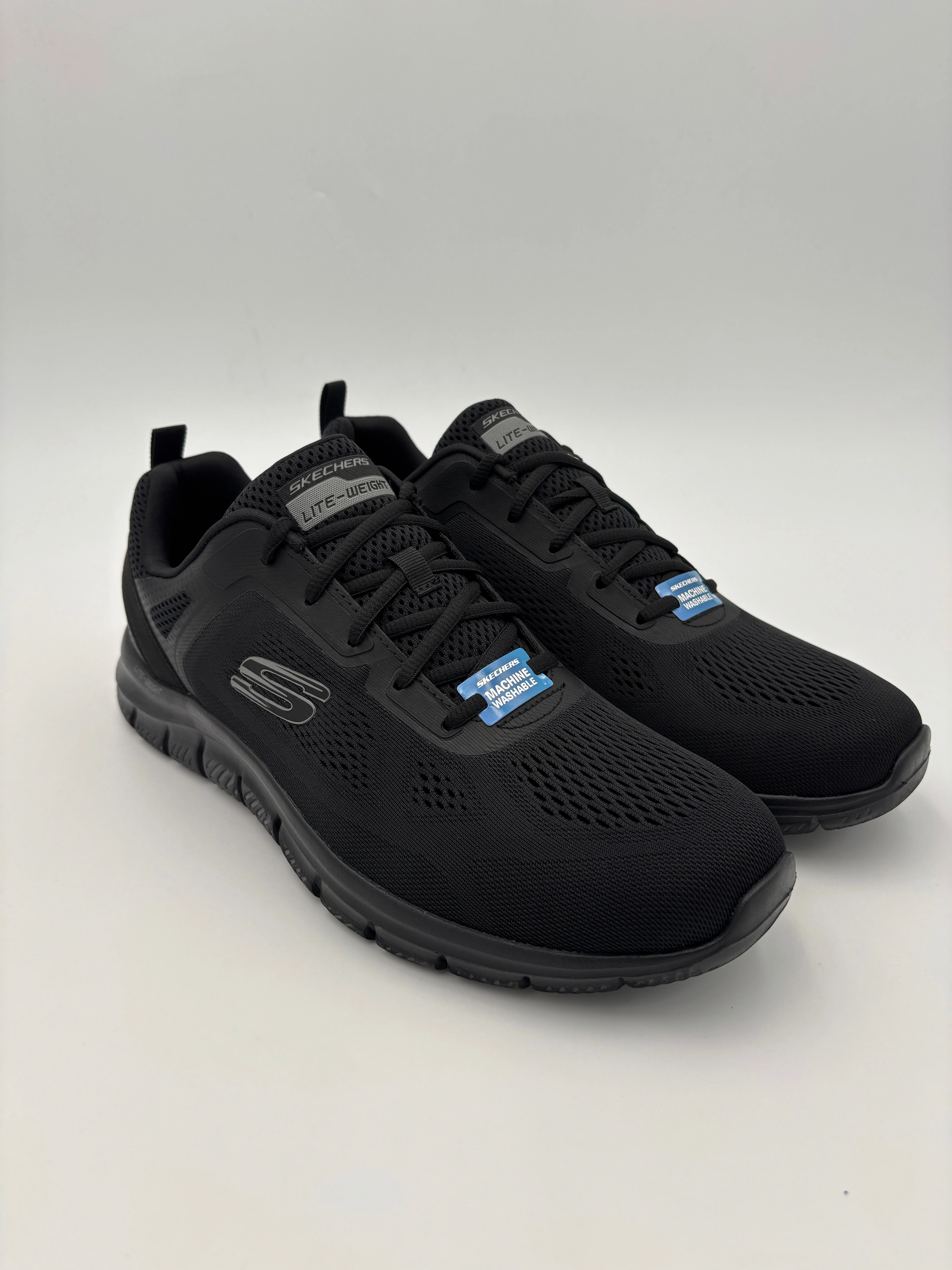 Comfort Walking Shoe Boots Leather Comfortable Skechers Men's Track Boarder Triple Black Walking Shoes