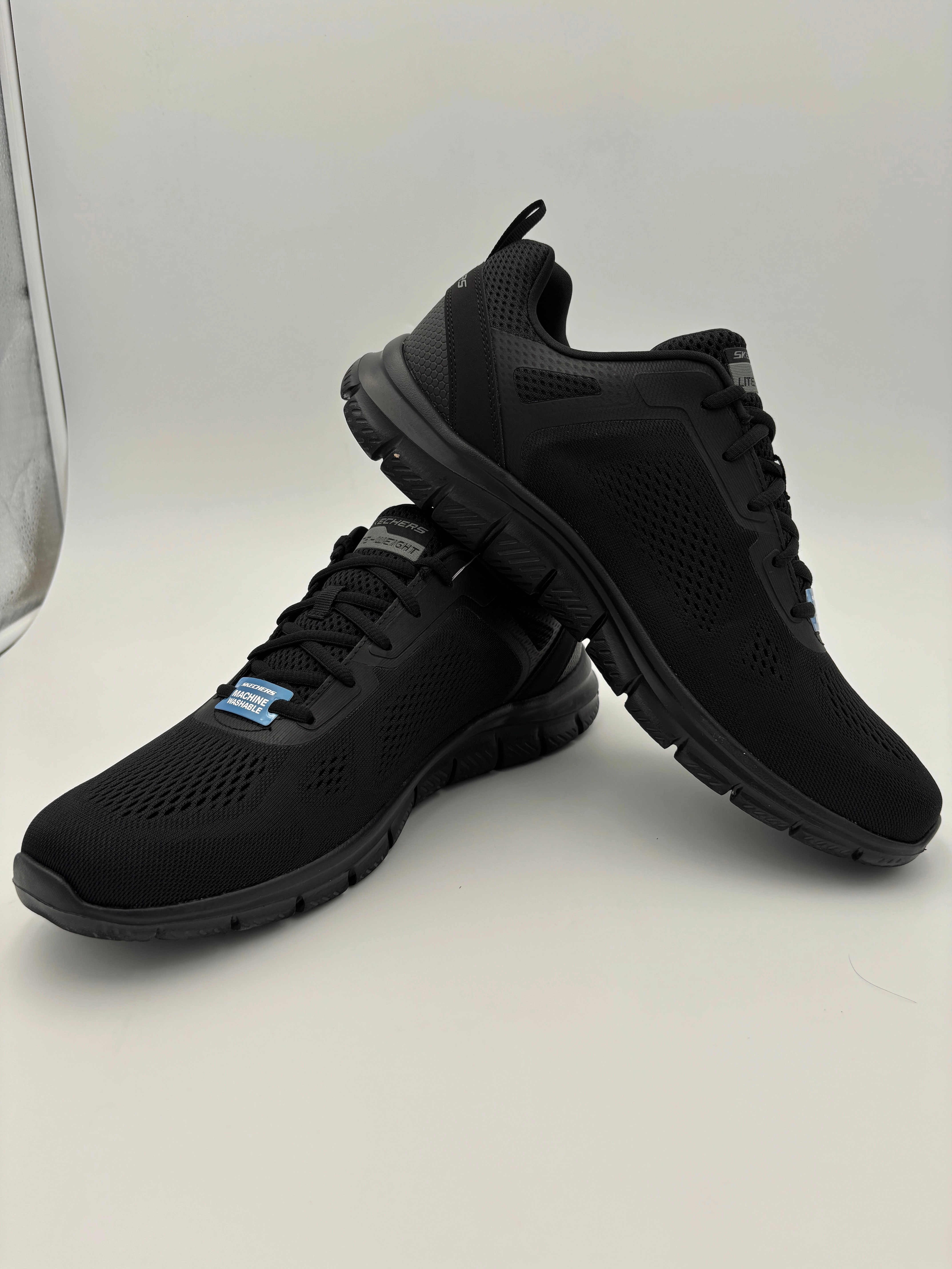 Skechers Men's Track Boarder Triple Black Walking Shoes Best Shoes For Walking On Roof