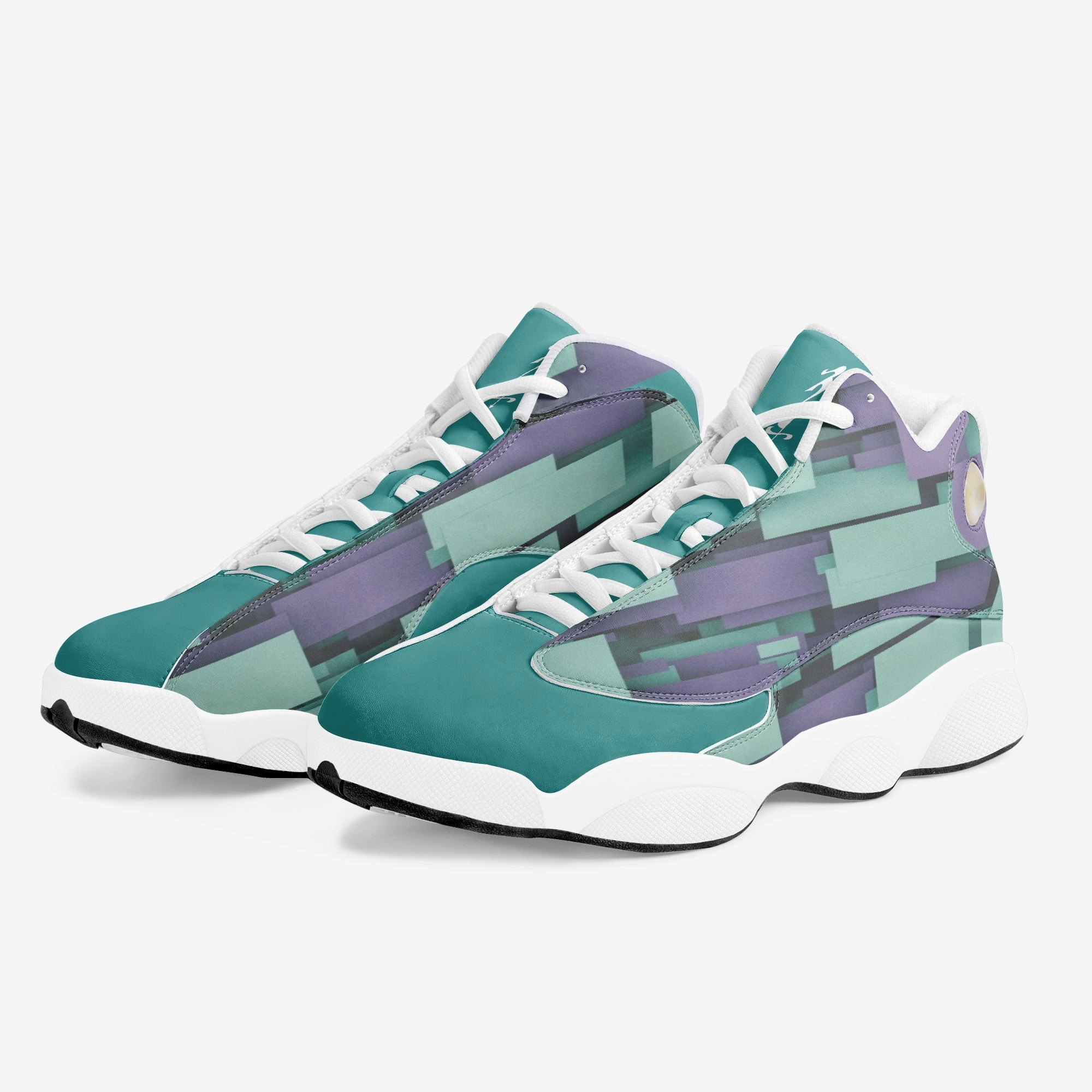 High-Top Leather Basketball Sneakers - White Low-top Basketball Shoes