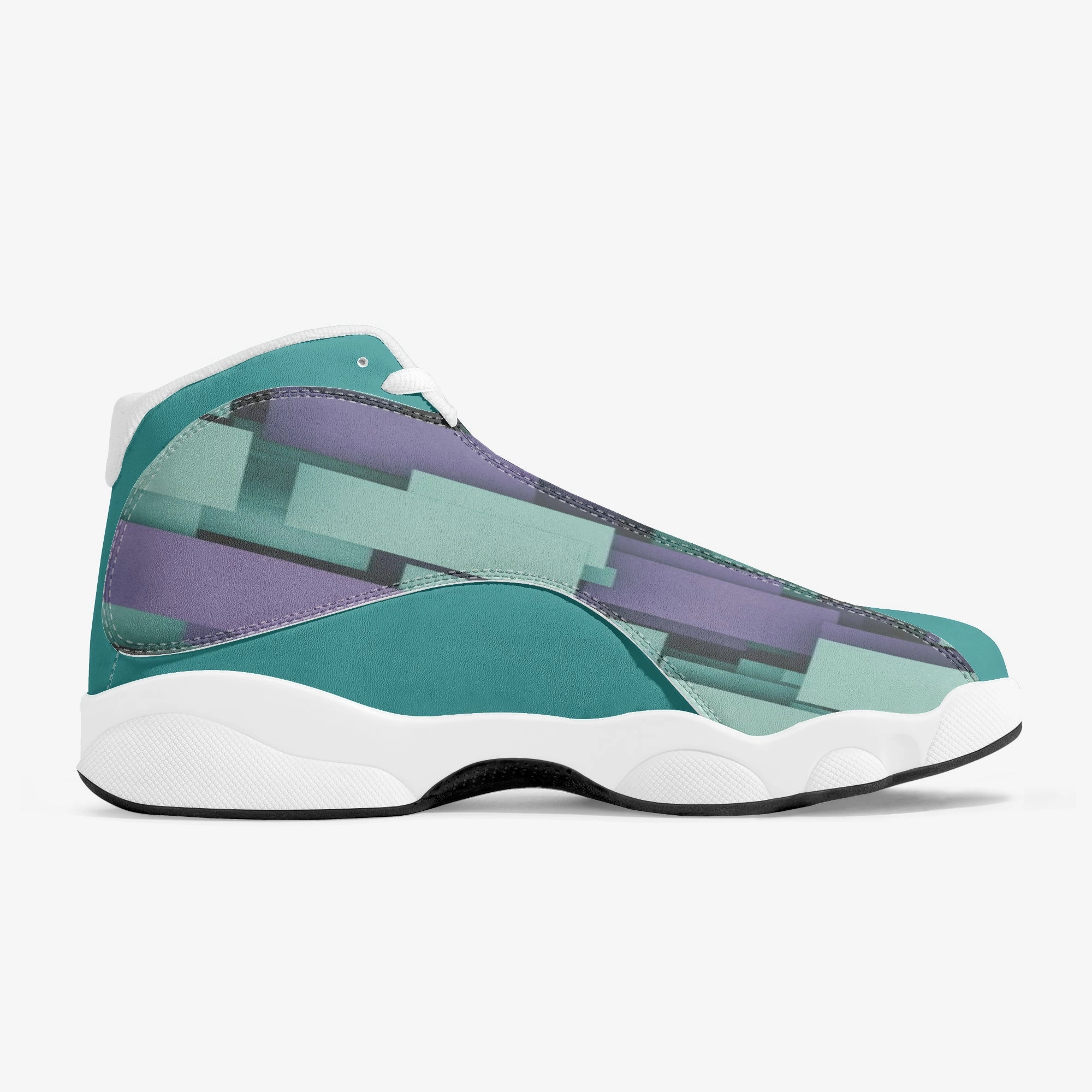 High-Top Leather Basketball Sneakers - White Difference Between Basketball Shoes And Sneakers