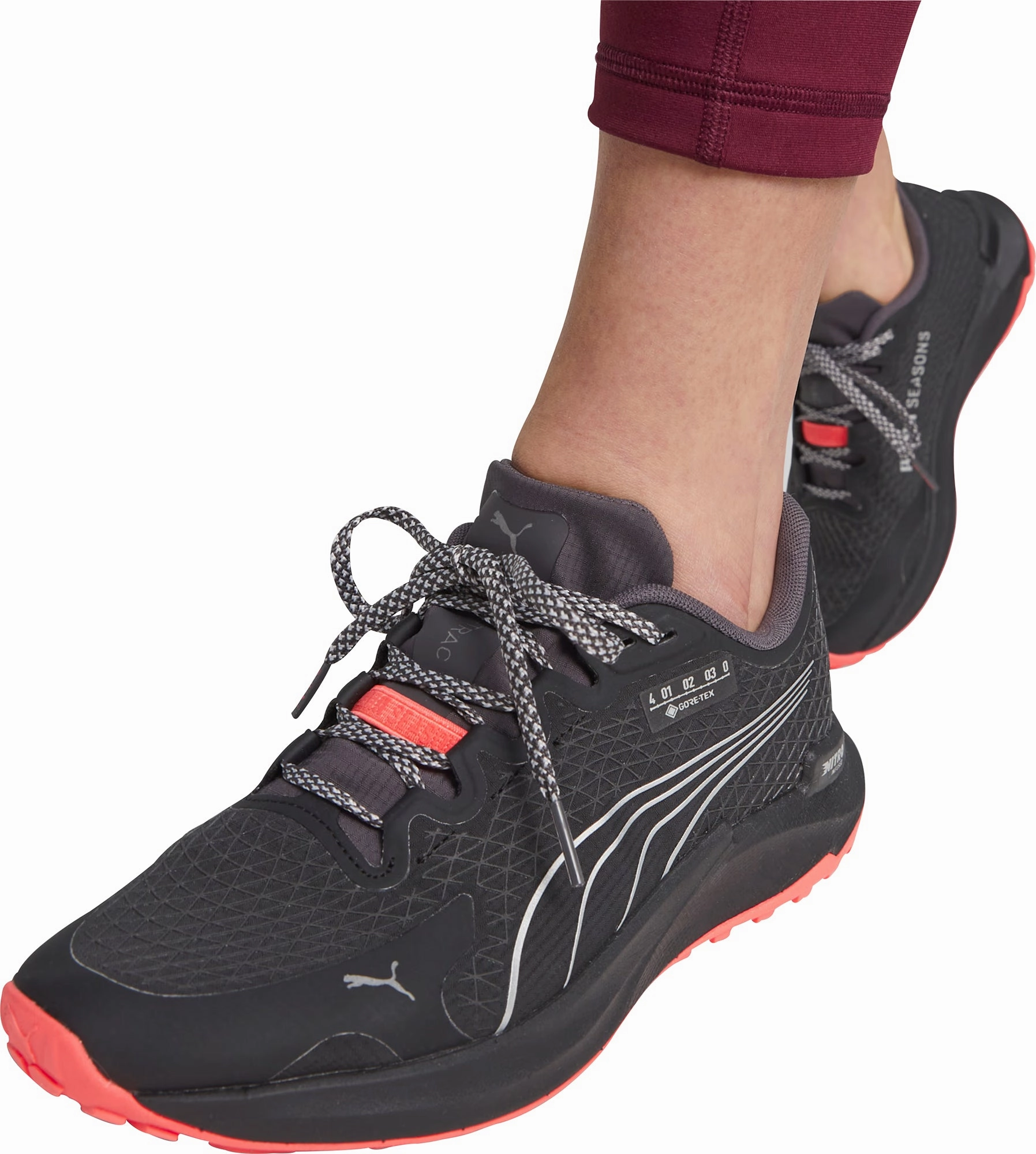 Puma Fast-Trac Nitro GORE-TEX Womens Trail Running Shoes - Black Trail Running Shoe With Wide Toe Box