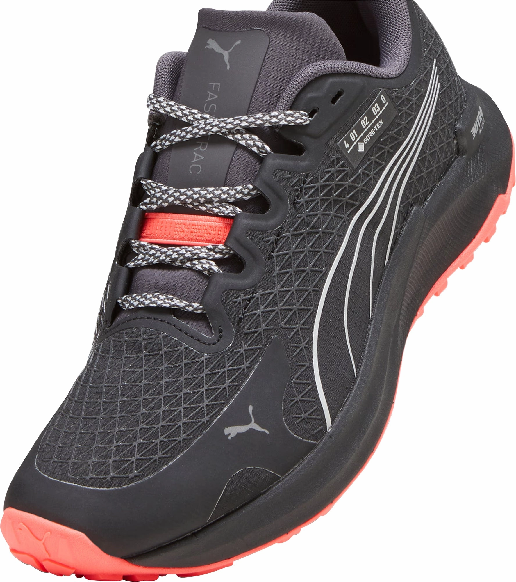 Ankle Support Trail Running Shoes Puma Fast-Trac Nitro GORE-TEX Womens Trail Running Shoes - Black