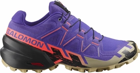 Salomon Speedcross 6 Womens Trail Running Shoes - Purple Mid Height Trail Running Shoes