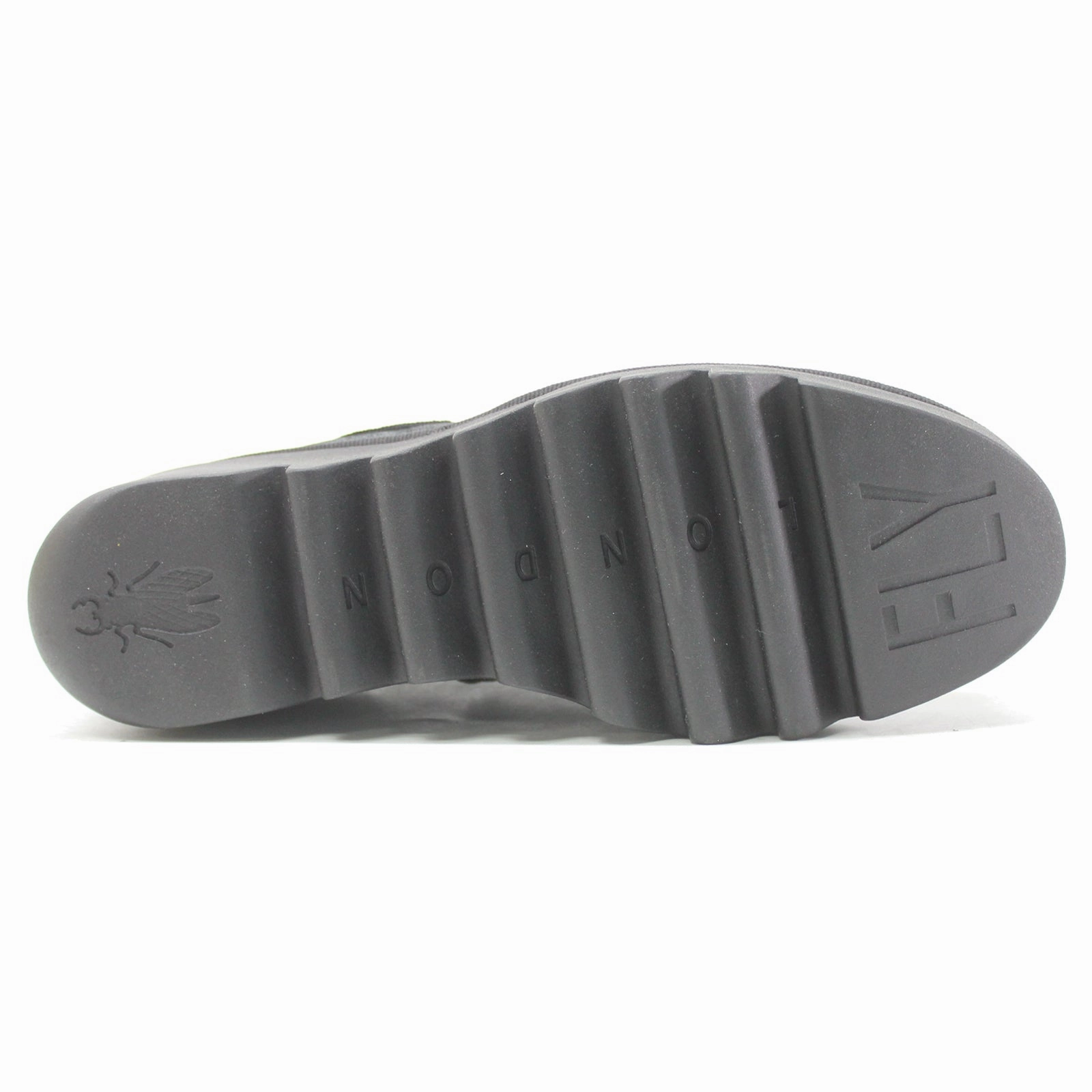 Ankle Boots With High Heel Fly London BYNE349FLY Leather Women's Slip On Green Boots