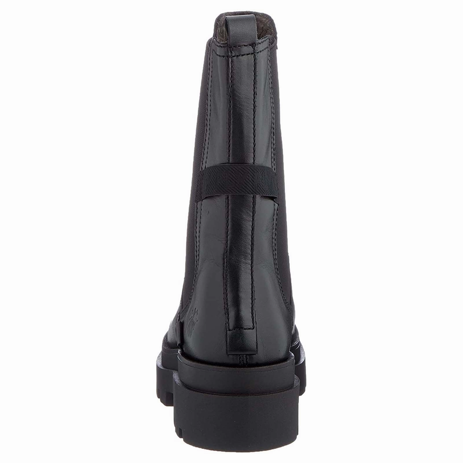 Fly London JUDY819FLY Leather Women's Ankle Black Boots So Hackberry Ankle Boots