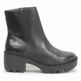 Chunky Pull On Ankle Boots Fly London TOOR513FLY Rug Leather Women's Ankle Boots - UK 7 - US 9-9.5 Women - EU 40