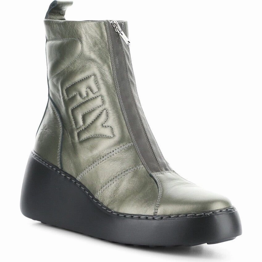 Ankle Boots Thick Heel Fly London Womens Boot Drim Graphite