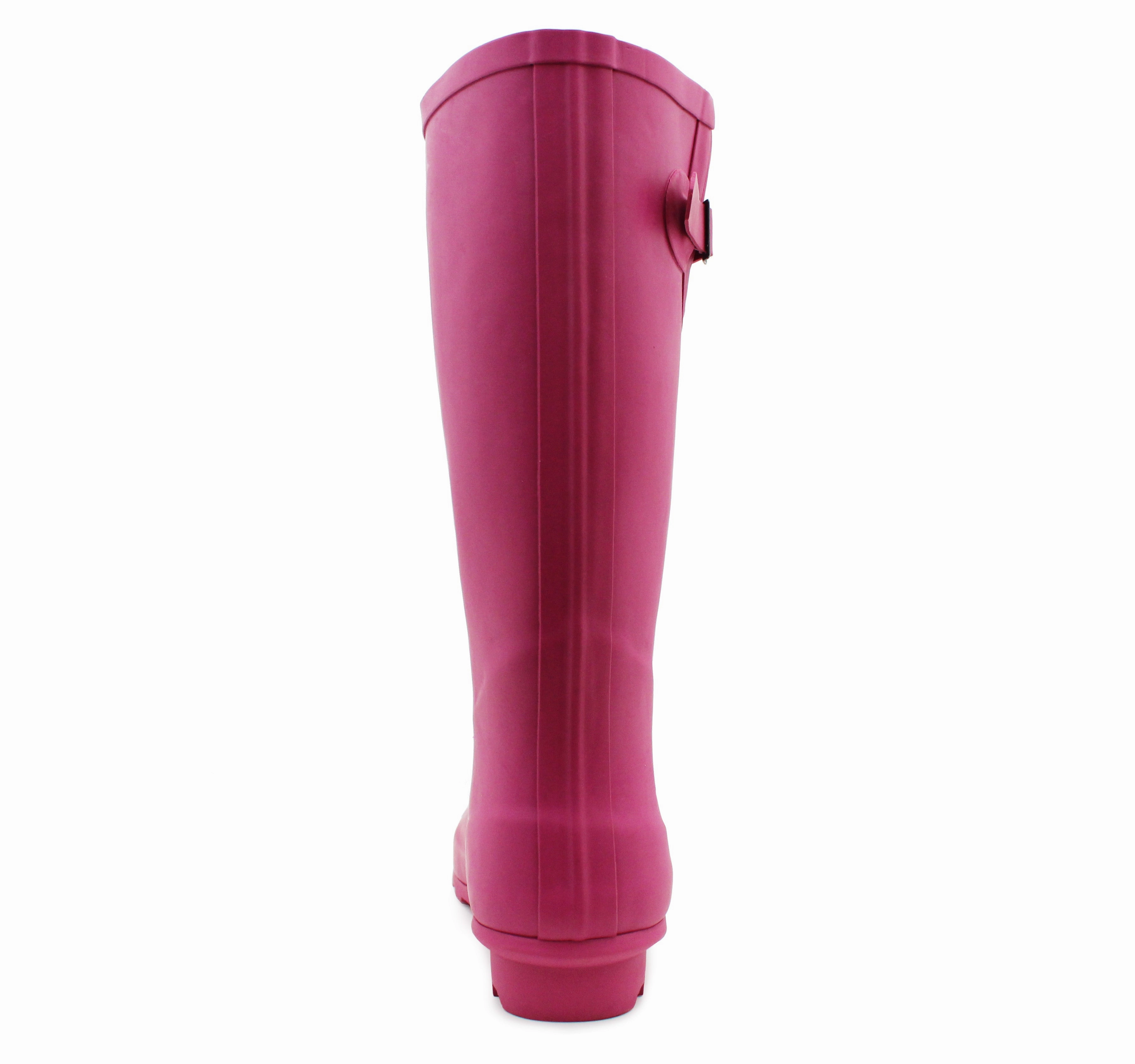Ladies Dress Snow Boots Womens Adjustable Calf Wellies Pink Waterproof Festival Rain Boot Dog Walking Mud Wellington Boots