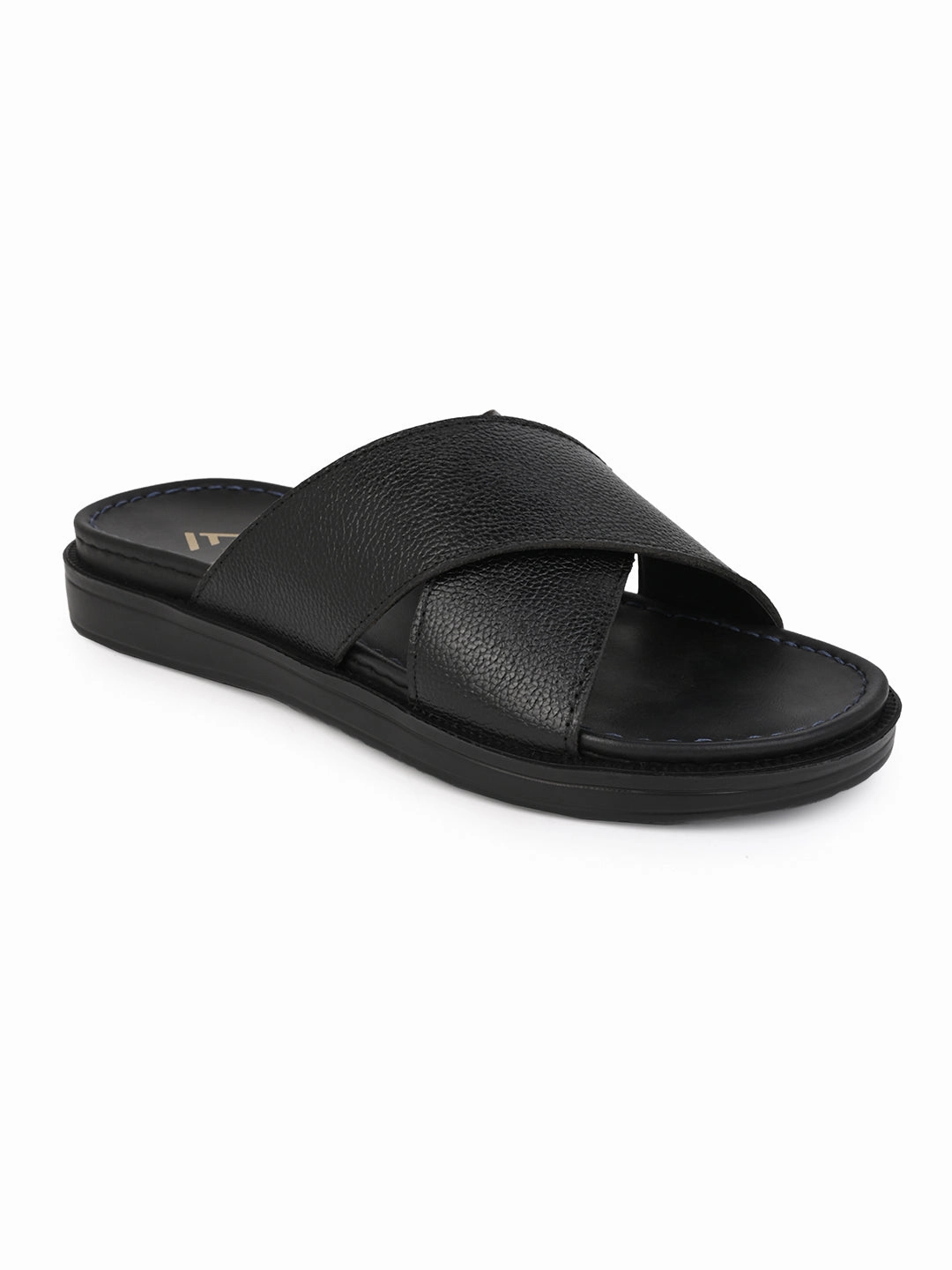 Sandals For Sale Alberto Torresi Deriko Black Genuine Leather Flats