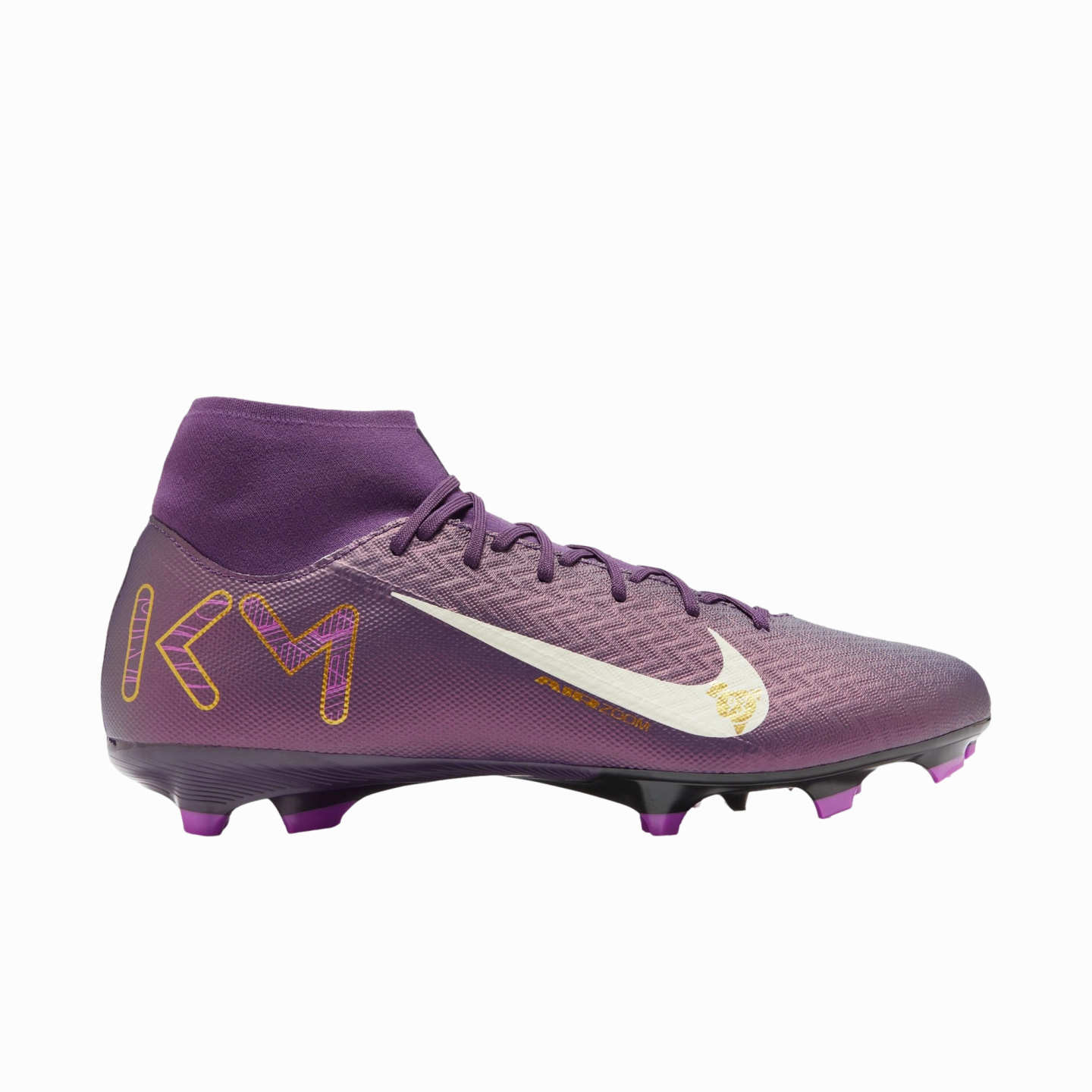 Nike Mercurial Superfly 10 Academy KM Mbappe Firm Ground Cleats Nike Waterproof Running Shoes