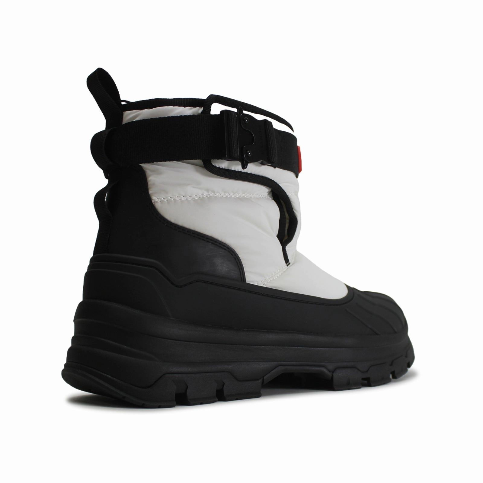 Hunter Short Buckle Snow Synthetic Textile Women's Ankle White Black Boots Youth Snow Boots