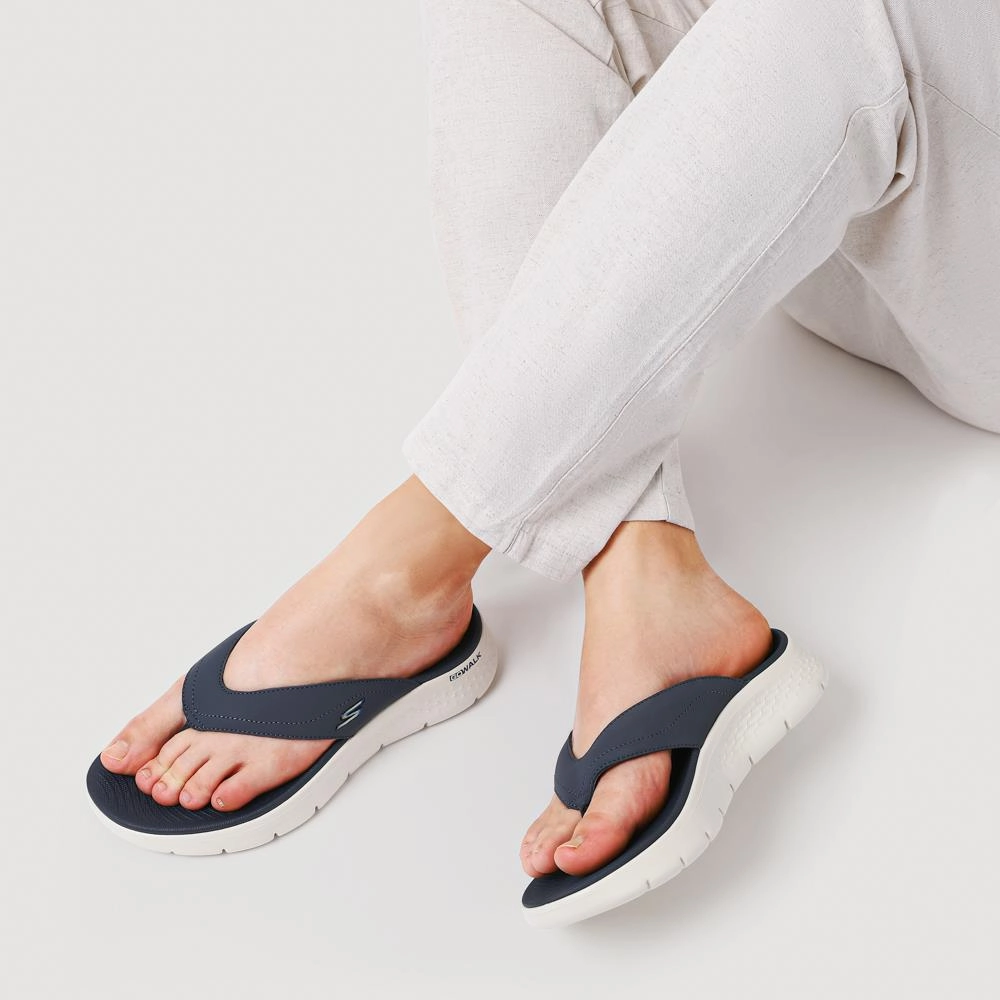 GO WALK FLEX VALLEJO Flip-Flops - SKE41057 / 326 747 - Navy Flip Flop Wreaths