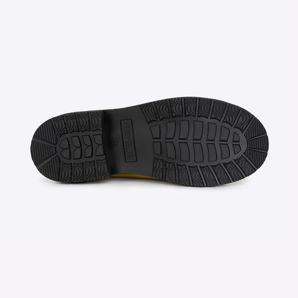 Bobbi Wellington Boot // Mustard Yellow & Black High Quality Rain Boots