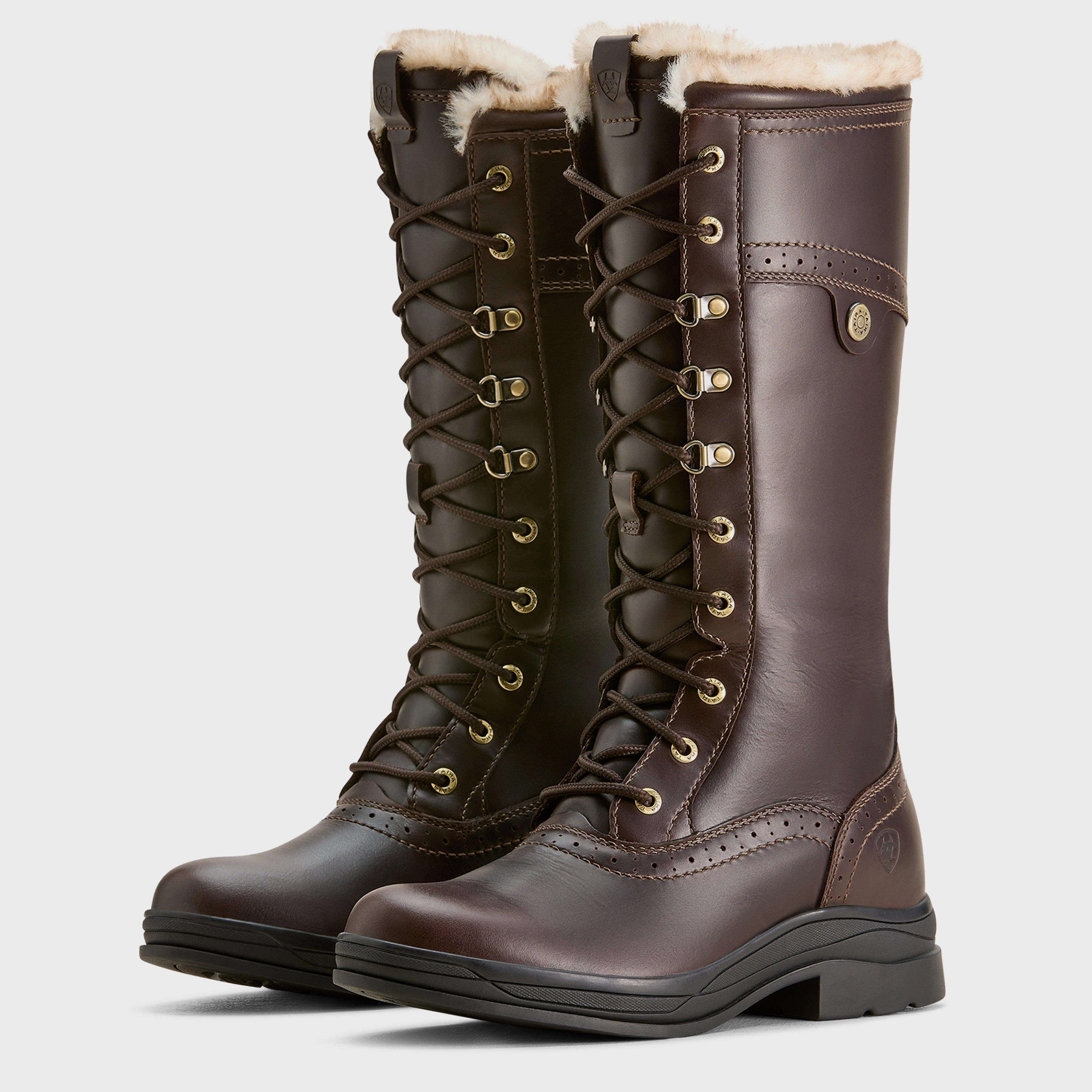 Waterproof Caterpillar Shoes Womens Wythburn II Sherpa Waterproof Boots Dark Mocha