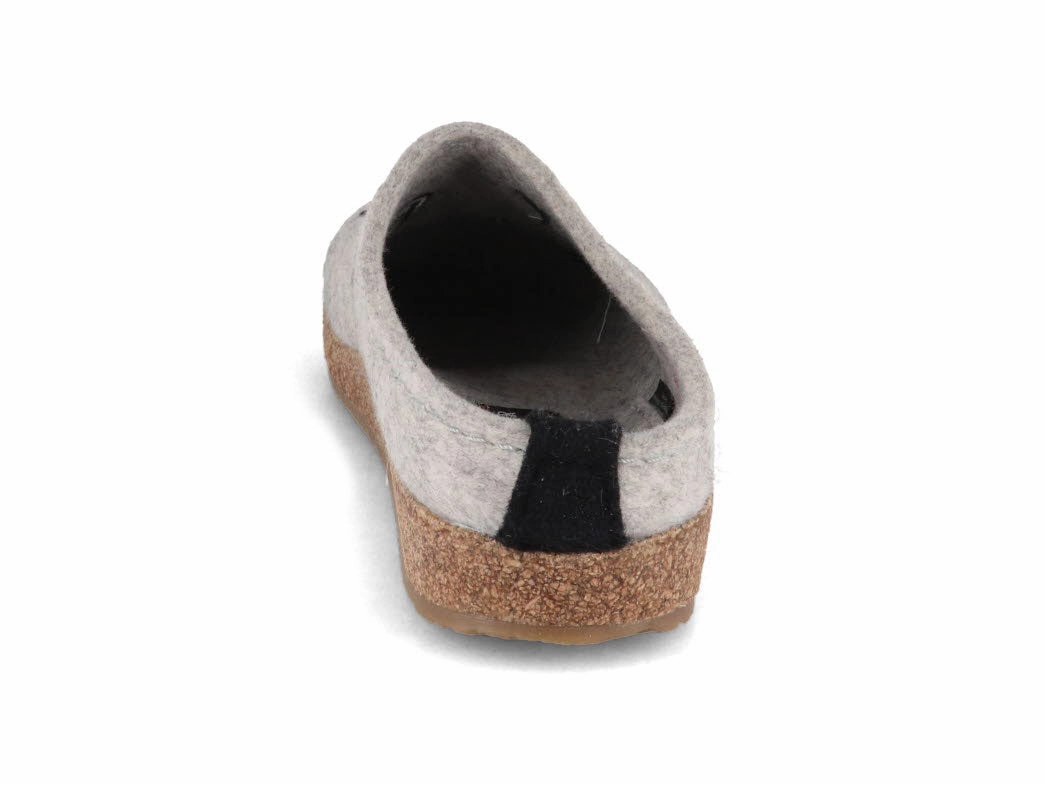 Clogs X Stussy HAFLINGER Women Clogs Grizzly 'Letter', stone-gray