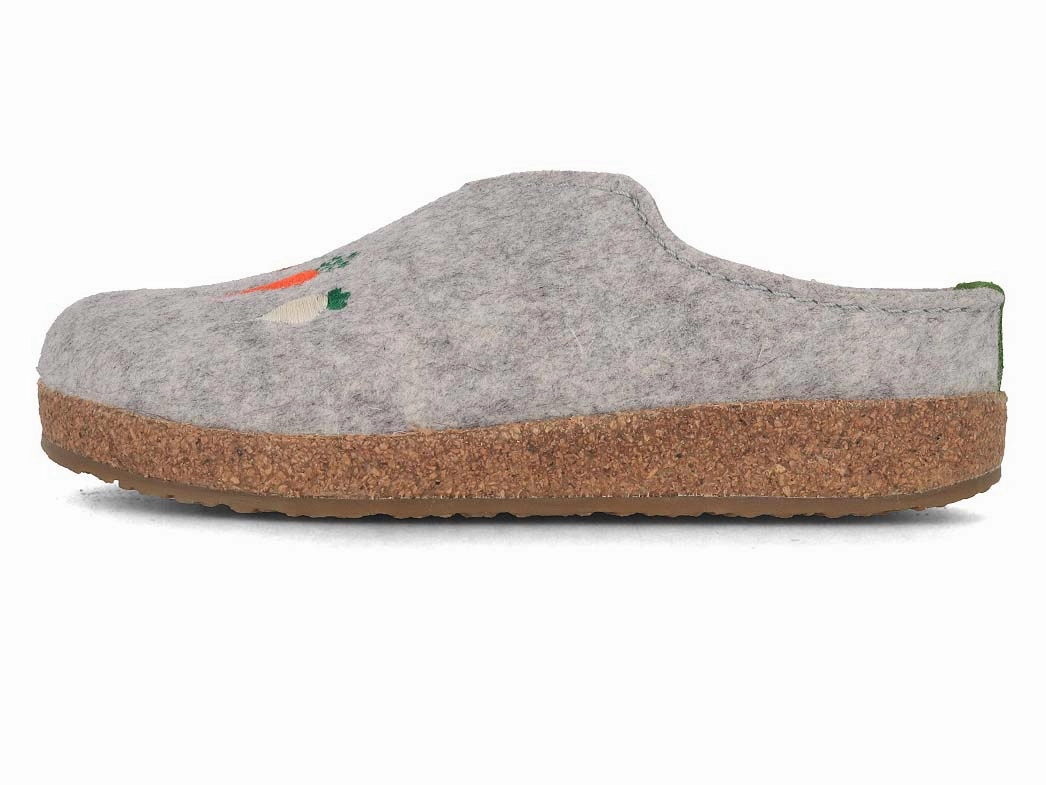 Khaite Clogs HAFLINGER Women Felt Clogs 'Grizzly Rbli', stone gray