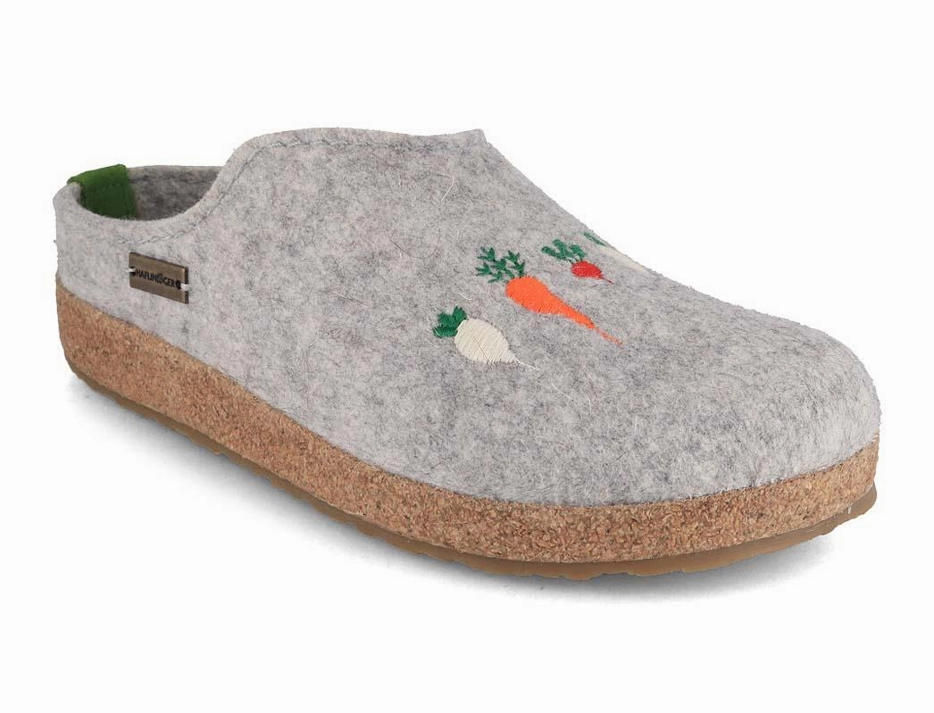Inc Clogs HAFLINGER Women Felt Clogs 'Grizzly Rbli', stone gray