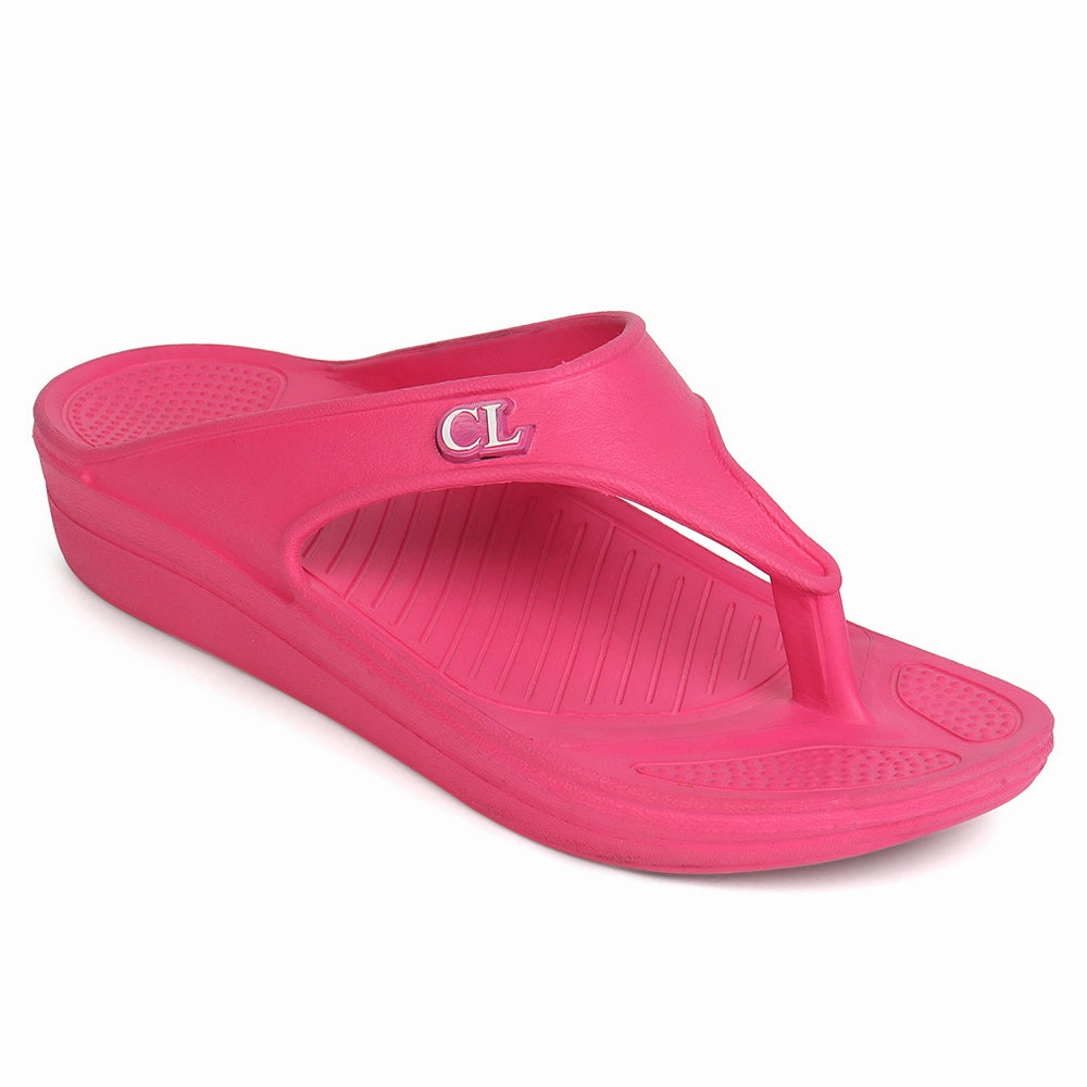 Women Fuchsia Comfortable Wedge Flip Flops Flip Flops With Good Arch Support