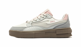 Chameleon Hiking Shoes Erke Stunning Slip Resistant Abrasion Resistant Low top Skateboard Shoes Women's Microcrystal White Dew Gray