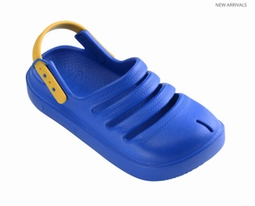 Havaianas Kids Clog Ii Blue Hot Flip Flops